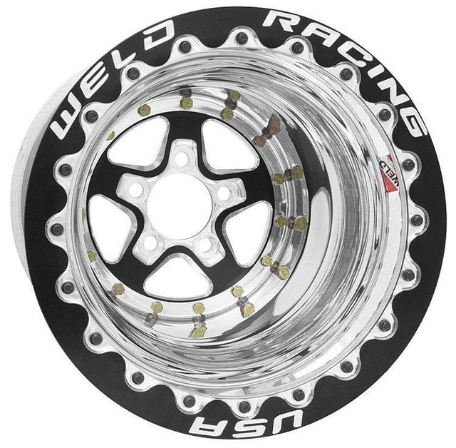 WELD Aluma-Star 15 x 10" Wheel, Black, Double Beadlock for M/T (WE88B-510278MB) WE88B-510278MB