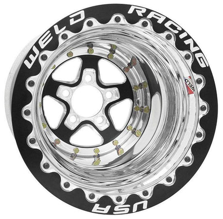 WELD Aluma-Star 15 x 8" Wheel, Black Center, Single Beadlock for M/T (WE88B508278F) WE88B508278F