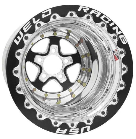 WELD Aluma-Star 15 x 10" Wheel, Black Center, Single Beadlock for M/T, Ultra (WE88B510206F) WE88B510206F