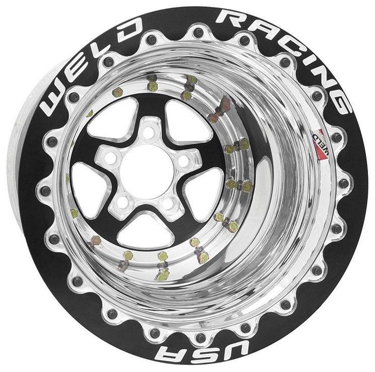 WELD Aluma-Star 15 x 10" Wheel, Black Center, Single Beadlock for M/T (WE88B510276F) WE88B510276F