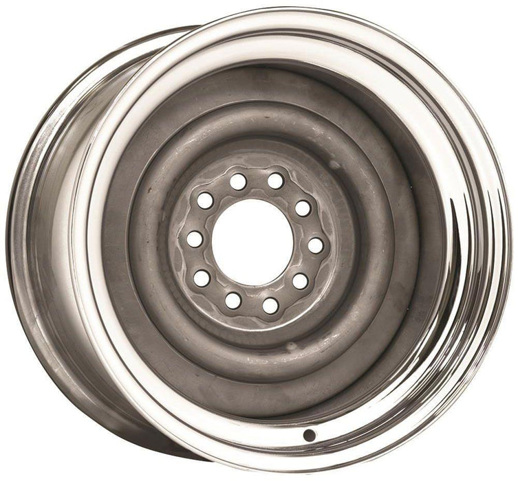 Wheel Vintiques Chrome Outer, Grey Primer Center Smoothie Steel Rim 15 x 10" (WV13-5012042)