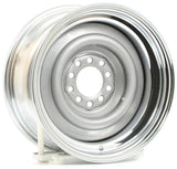 Wheel Vintiques Chrome Outer, Grey Primer Center Smoothie Steel Rim 15 x 7" (WV13-571204) WV13-571204