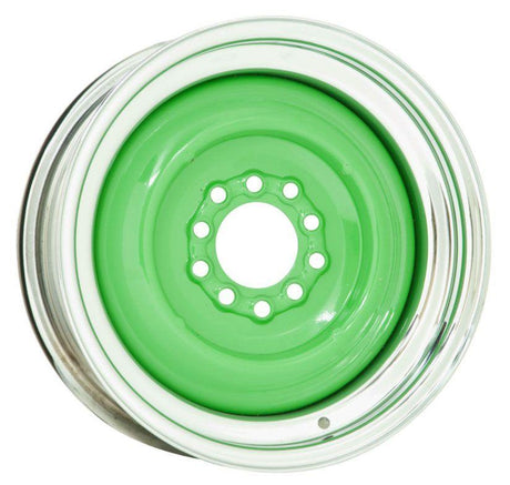Wheel Vintiques Chrome Outer, Grey Primer Center Solid Steel Rim 15 x 6" (WV21-561204) WV21-561204