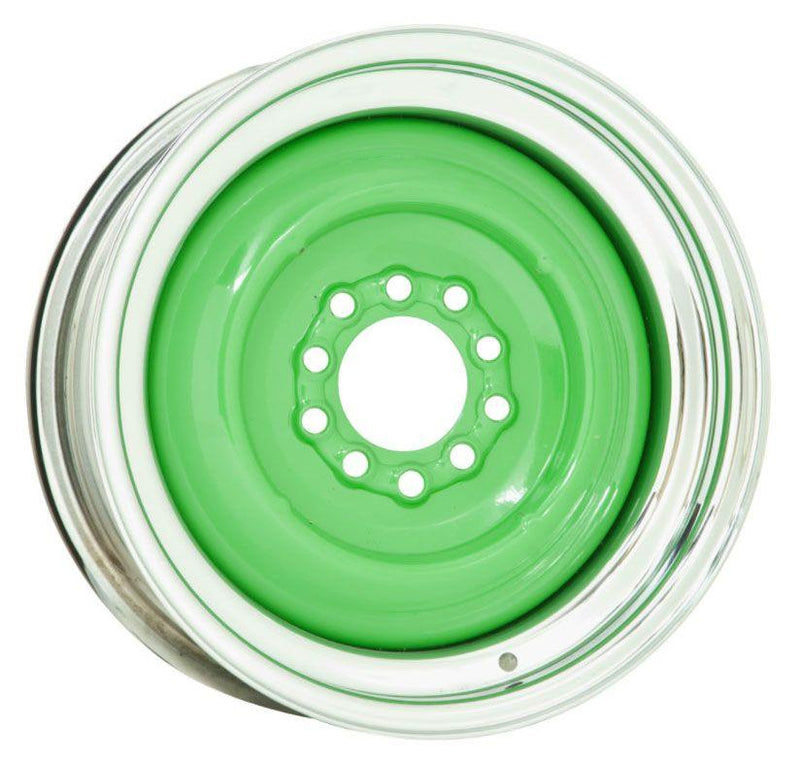 Wheel Vintiques Chrome Outer, Grey Primer Center Solid Steel Rim 15 x 6" (WV21-561204) WV21-561204