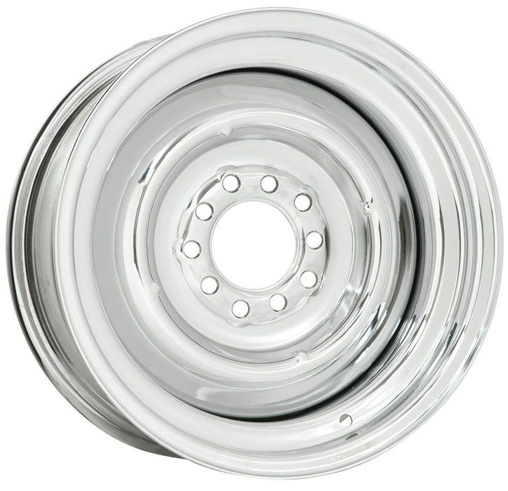 Wheel Vintiques Full Chrome Solid Steel Rim 15 x 6" (WV22-561204)