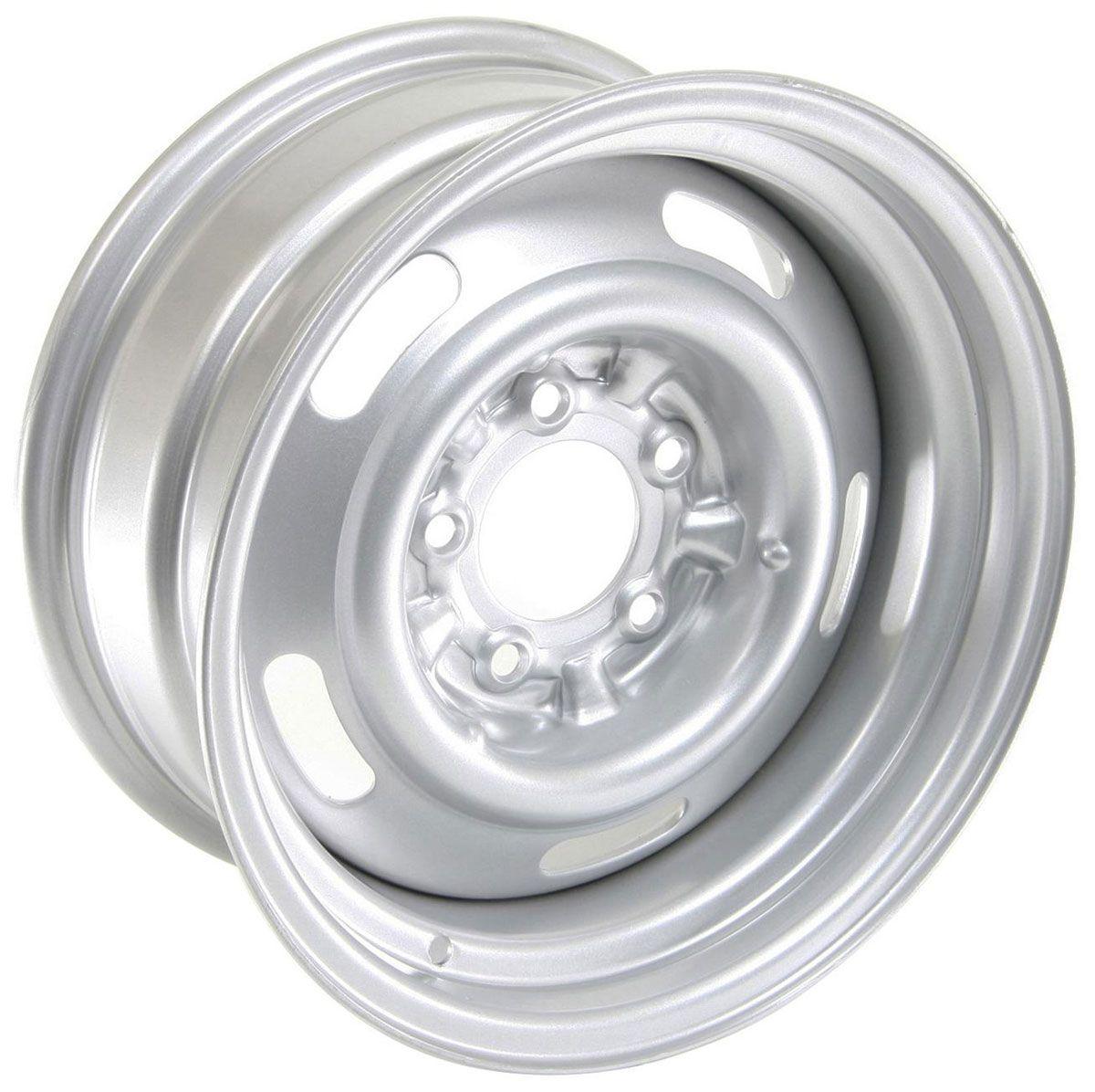 Wheel Vintiques Silver Corvette Style Rallye Rim 15 x 7" (WV30-573404) WV30-573404