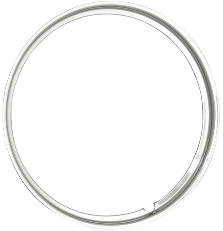 Wheel Vintiques Stainless 15" Smooth Hot Rod Style Trim Ring (WV3005-15) WV3005-15