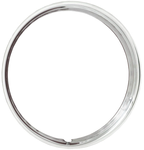 Wheel Vintiques Stainless 15" Ribbed Hot Rod Style Trim Ring (WV3006-15)