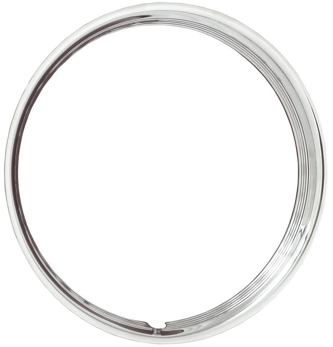 Wheel Vintiques Stainless 15" Ribbed Hot Rod Style Trim Ring (WV3006-15)