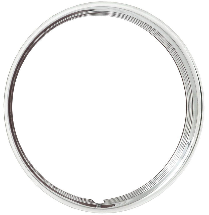 Wheel Vintiques Stainless 16" Ribbed Hot Rod Style Trim Ring (WV3006-16)