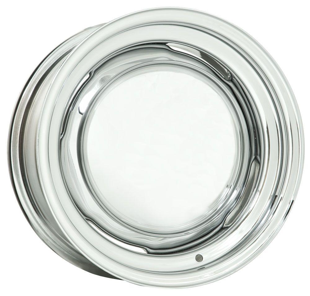 Wheel Vintiques Chrome O.E Ford Rim - Chev Style 15 x 5" (WV64-551203) WV64-551203