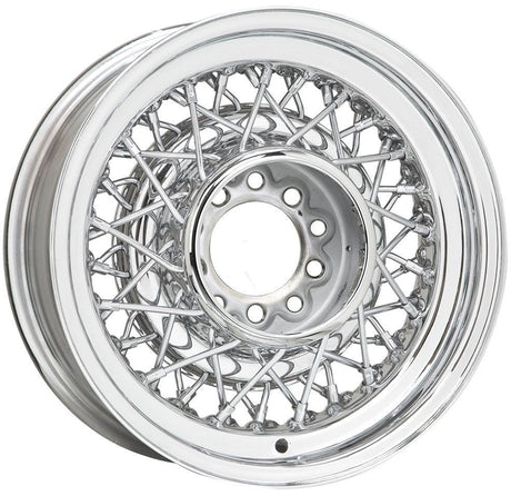 Wheel Vintiques Chrome Street Rod Wire Rim 15 x 8" (WV73-5812044) WV73-5812044