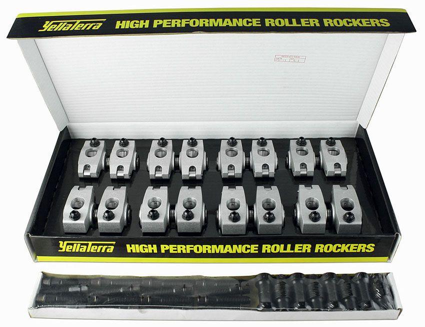 Yella Terra Platinum Roller Rocker Set 1.5 Ratio (7/16" Mount, Twin Shaft Adjustable) (YT6615)