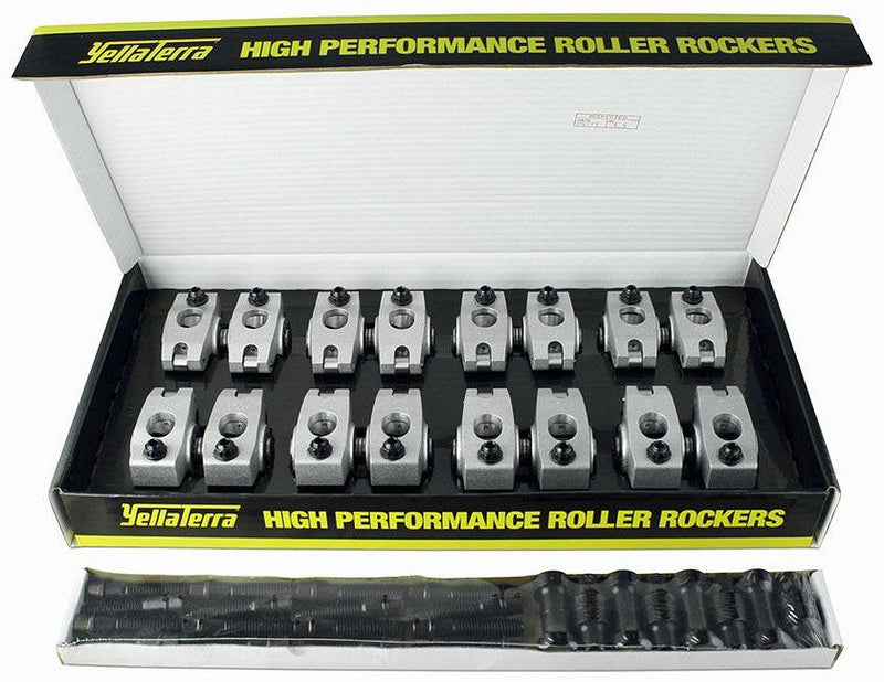 Yella Terra Platinum Roller Rocker Set 1.65/1.55 Ratio (7/16" Mount, Twin Shaft Adjustable) (YT6619)