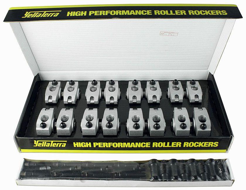 Yella Terra Platinum Roller Rocker Set 1.65/1.55 Ratio (7/16" Mount, Twin Shaft Adjustable) (YT6619)