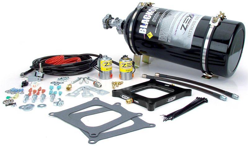 ZEX Blackout Series Universal 4150 Perimeter Plate Nitrous Kit (ZEX82040B)