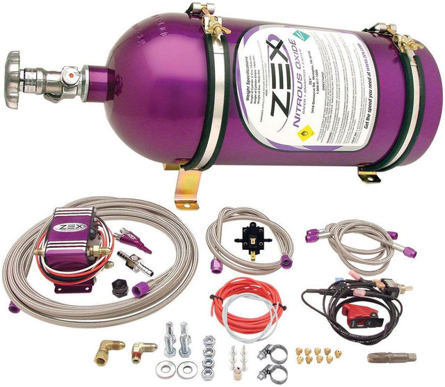 ZEX Single Wet Nozzle Turbo Nitrous Kit, 75 HP (ZEX82218) ZEX82218