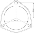Aeroflow 3-Bolt Stainless Steel Flanges (AF9551-0013) AF9551-0013