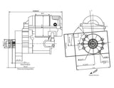 Aeroflow Holden 253-308 XPRO High Torque Starter (AF4250-5308)