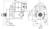 Aeroflow GM LS Series XPRO High Torque Starter (AF4250-5414)