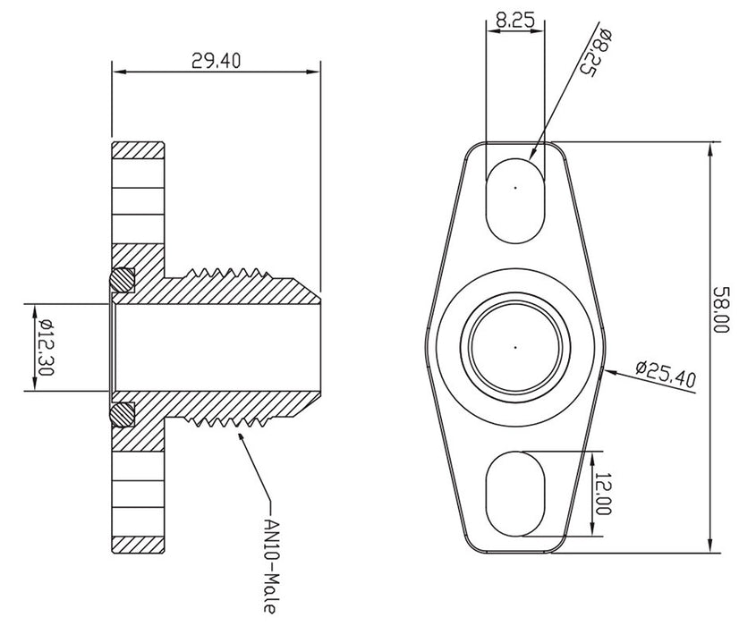 Aeroflow Turbo Drain Adapter (AF463-05)