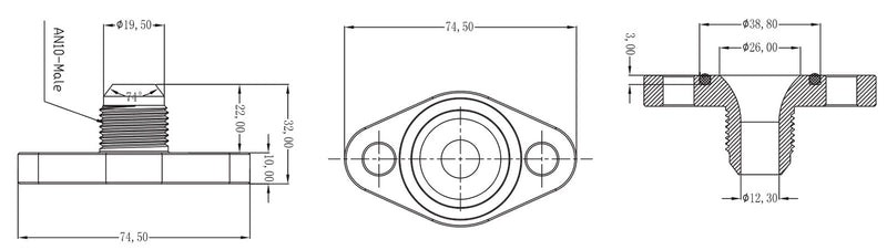 Aeroflow Turbo Drain Adapter (AF463-07)