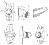 Aeroflow 20° Turbo Drain Adapter -10AN (AF463-18)