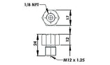 Aeroflow Fuel Rail Adapter (Red) (AF64-2063R)
