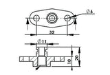 Aeroflow Fuel Rail Adapter (Blue) (AF64-2064)