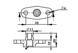 Aeroflow Fuel Rail Adapter (Red) (AF64-2064R)