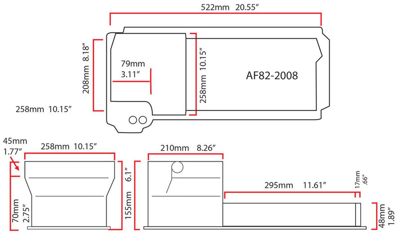 Aeroflow Fabricated GM LS Rear Sump Oil Pan with Oil Filter Attachment (AF82-2008)