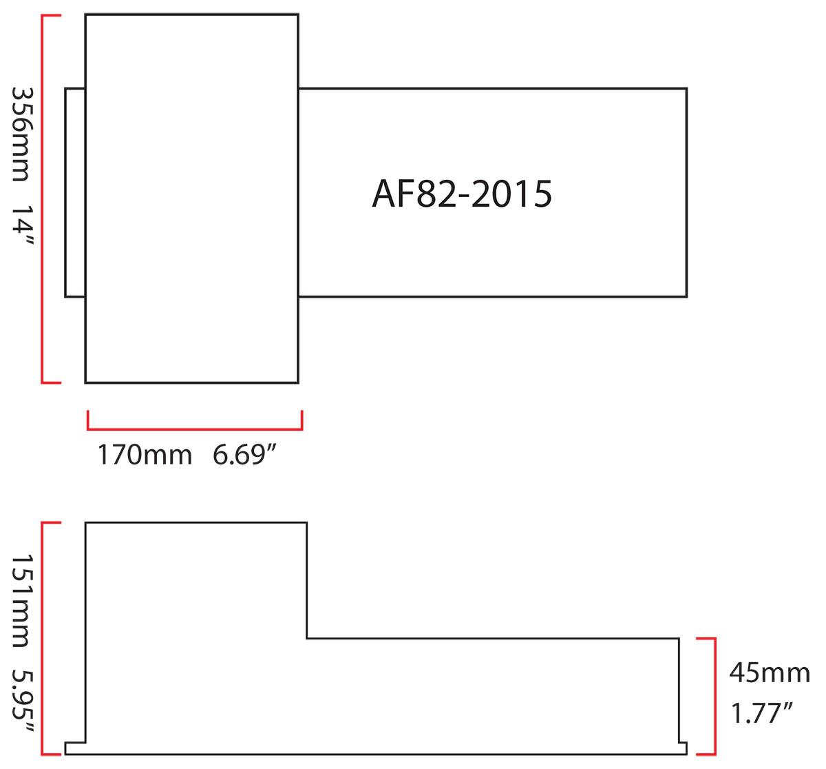 Aeroflow Fabricated GM LS Front Sump Oil Pan with Oil Filter Attachment (AF82-2015)