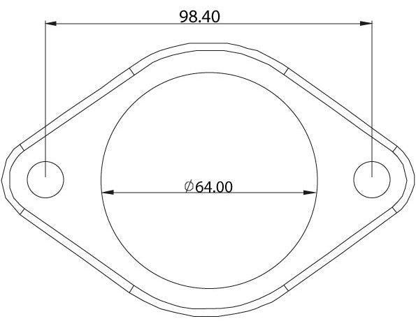 Aeroflow 2-Bolt Stainless Steel Flanges (AF9551-0009)