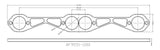 Aeroflow SB Chev 1-5/8" Round Port Header Flange (AF9551-1000)
