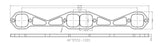Aeroflow SB Chev 1-3/4" Square Port Header Flange (AF9551-1001)