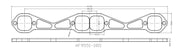 Aeroflow SB Chev 1-3/4" Square Port Header Flange (AF9551-1001)