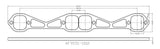 Aeroflow SB Chev 1-7/8" Square Port Header Flange (AF9551-1002)
