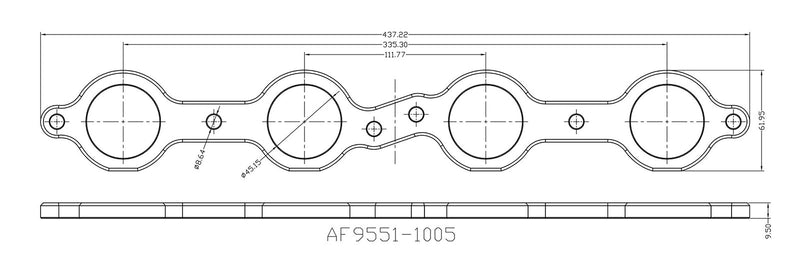Aeroflow GM LS 1-3/4" Round Port Header Flange (AF9551-1005)