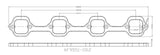 Aeroflow SB Ford 1-3/4" Rectange Port Header Flanges (AF9551-1012)