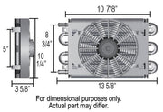 Derale Dyno-Cool 8 Pass Remote Mount Cooler with Fan (DP12732)