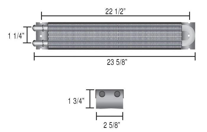 Derale Universal Frame Rail Transmission Cooler (DP13224)