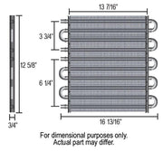 Derale Dual Circuit Tube & Fin Cooler (DP13302)