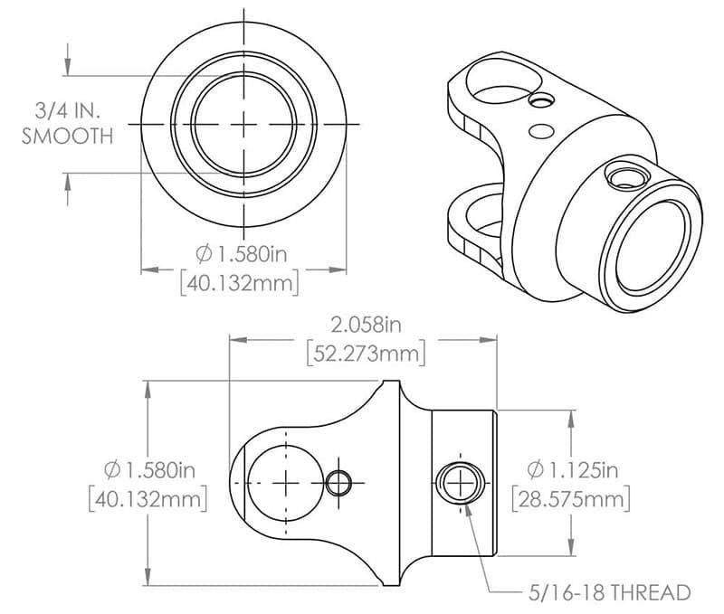 Flaming River Billet Universal Joint (FR1701)