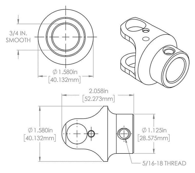 Flaming River Billet Universal Joint (FR1702)