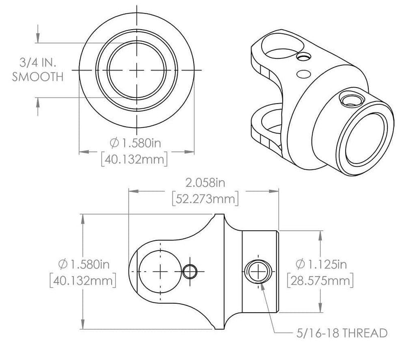 Flaming River Billet Universal Joint (FR1707DD)