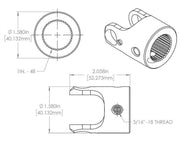 Flaming River Billet Universal Joint (FR1712DD)