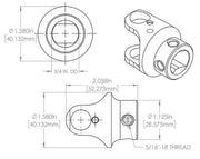 Flaming River Billet Universal Joint (FR1716DD)
