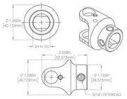 Flaming River Billet Universal Joint (FR1717DD)