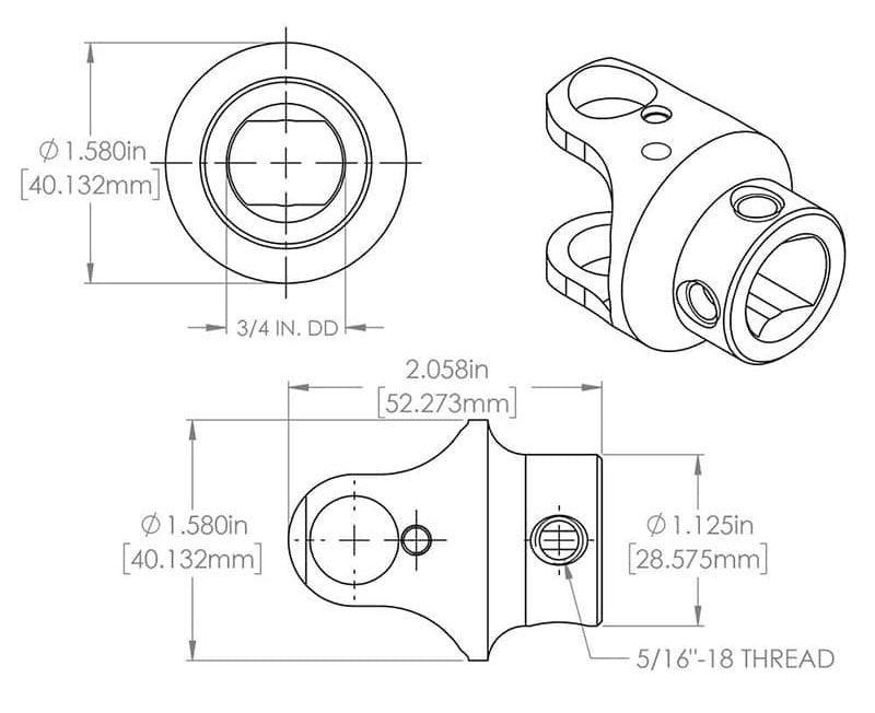 Flaming River Billet Universal Joint (FR1719DD)