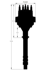 MSD Pro-Billet Ready-To-Run Distributor - Black Cap (MSD83605)